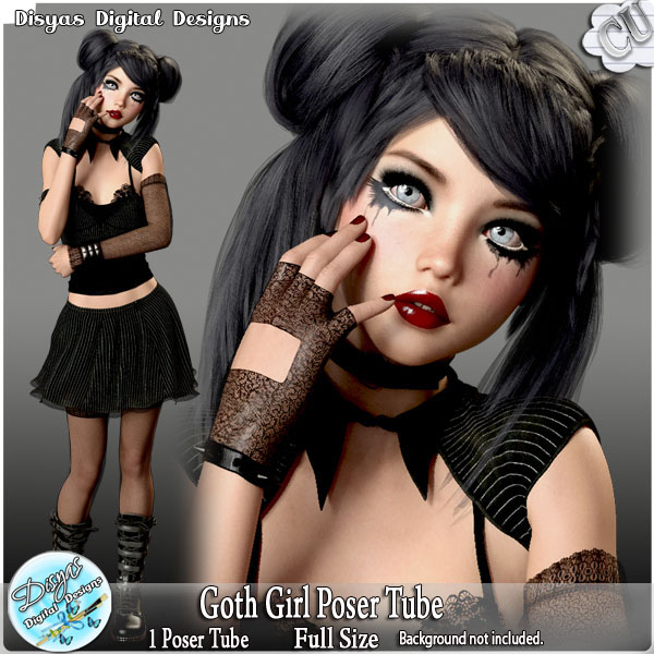 GOTH GIRL POSER TUBE CU by Disyas - Click Image to Close